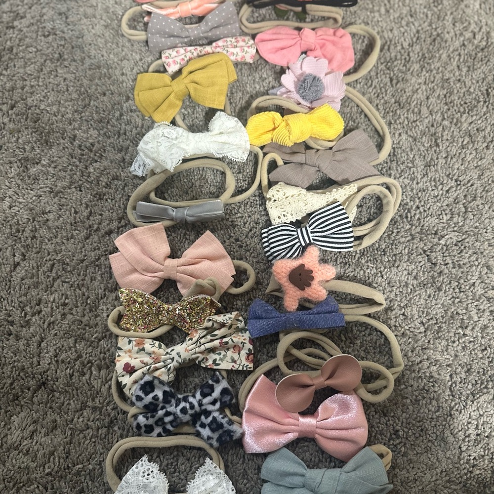 Amazon Kids Hair Accessories Set - Pink, Yellow, Blue, and More